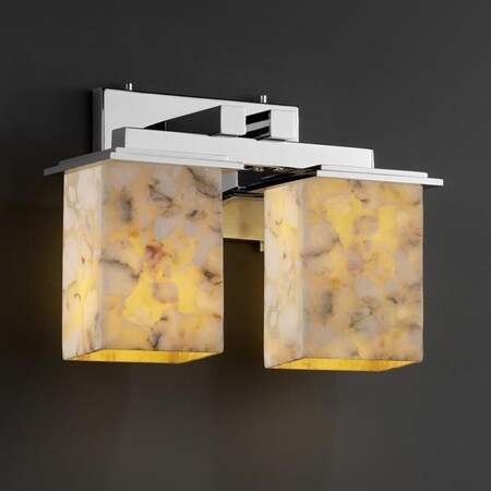 Justice Design Group Montana 2-Light Bath Bar ALR-8672-15-NCKL